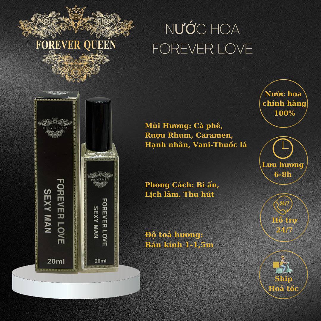 Nước hoa Forever Unisex (Unique) Hổ phách, xạ hương, hoa hồng